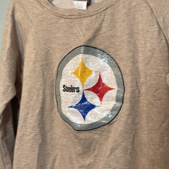 A44 Steelers sweat shirt with sequin details - Picture 2 of 4
